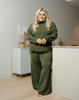 VendelaWear Normandie Cashmere Pant - Olive Green