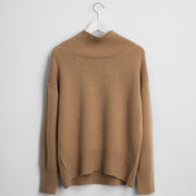 VendelaWear Paris High Neck Cashmere Sweater - Camel