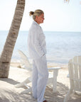 VendelaWear PJ-bukse PJ-bukse - Justøya - Light Blue Stripe