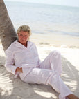 VendelaWear PJ-bukse PJ-bukse - Justøya - Light Pink Stripe