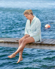 VendelaWear PJ-shorts PJ-Shorts - Justøya - Green Stripe