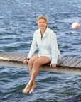 VendelaWear PJ-skjorte PJ-skjorte - Justøya - Green Stripe