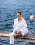 VendelaWear PJ-skjorte PJ-skjorte - Justøya - Light Blue Stripe