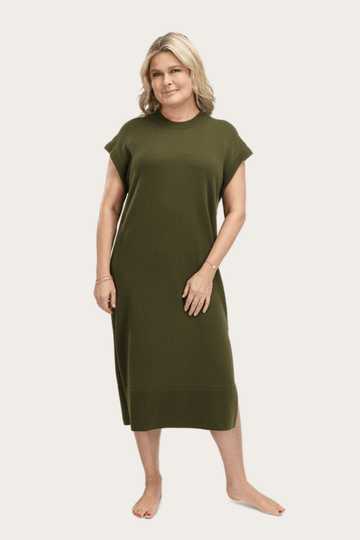 VendelaWear Lulu Dress Olive Green