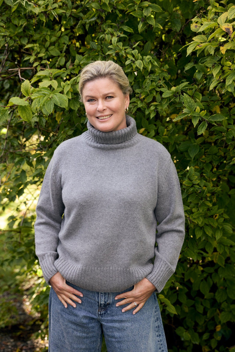 vendelawear.no Boston - High Neck - Cashmere - Genser - Grey