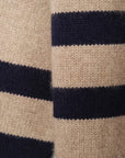 vendelawear.no Boston - High Neck - Cashmere - Genser - Taupe/navy