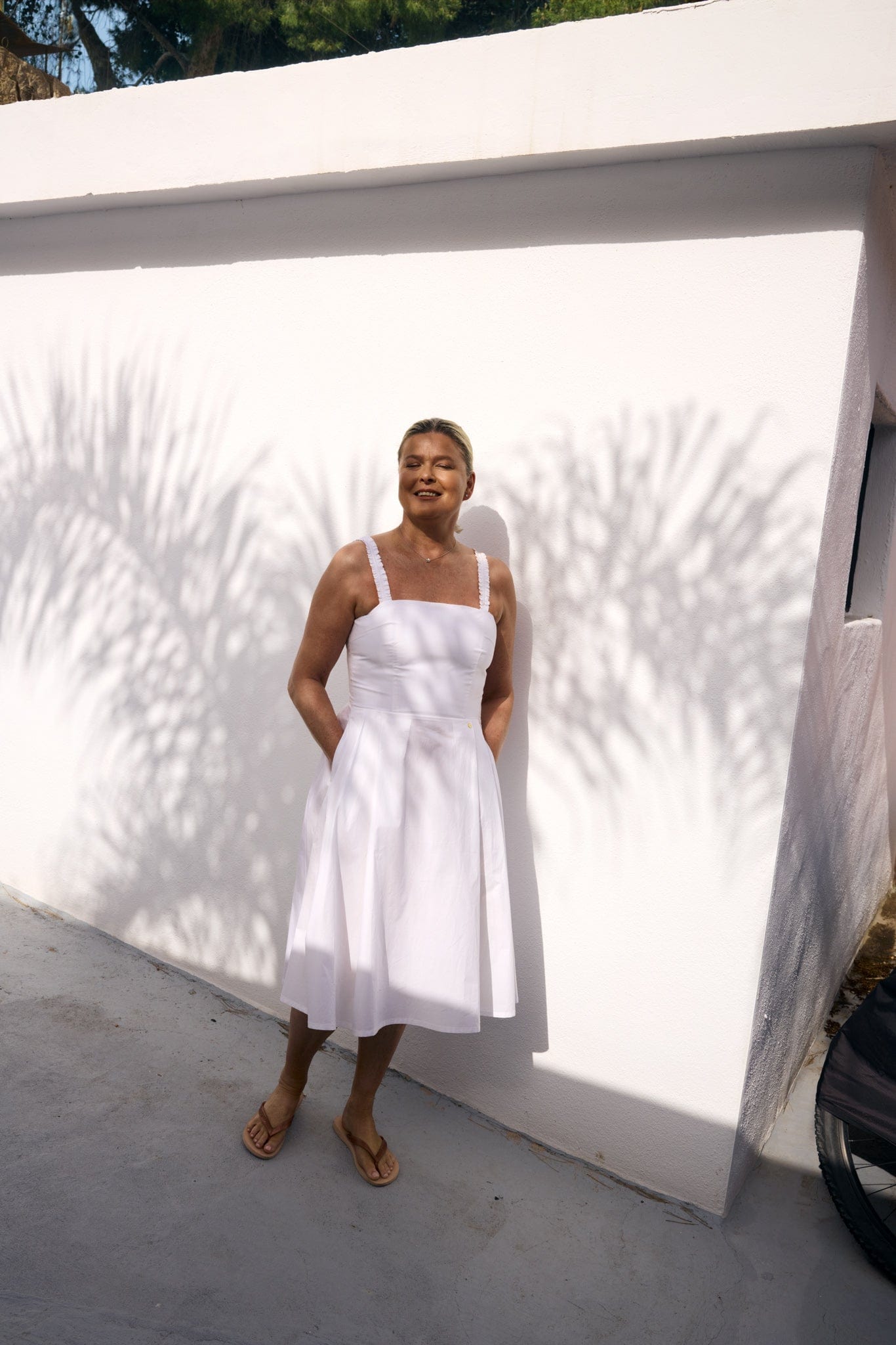 vendelawear.no Cuba Bomullskjole - Perlehvit