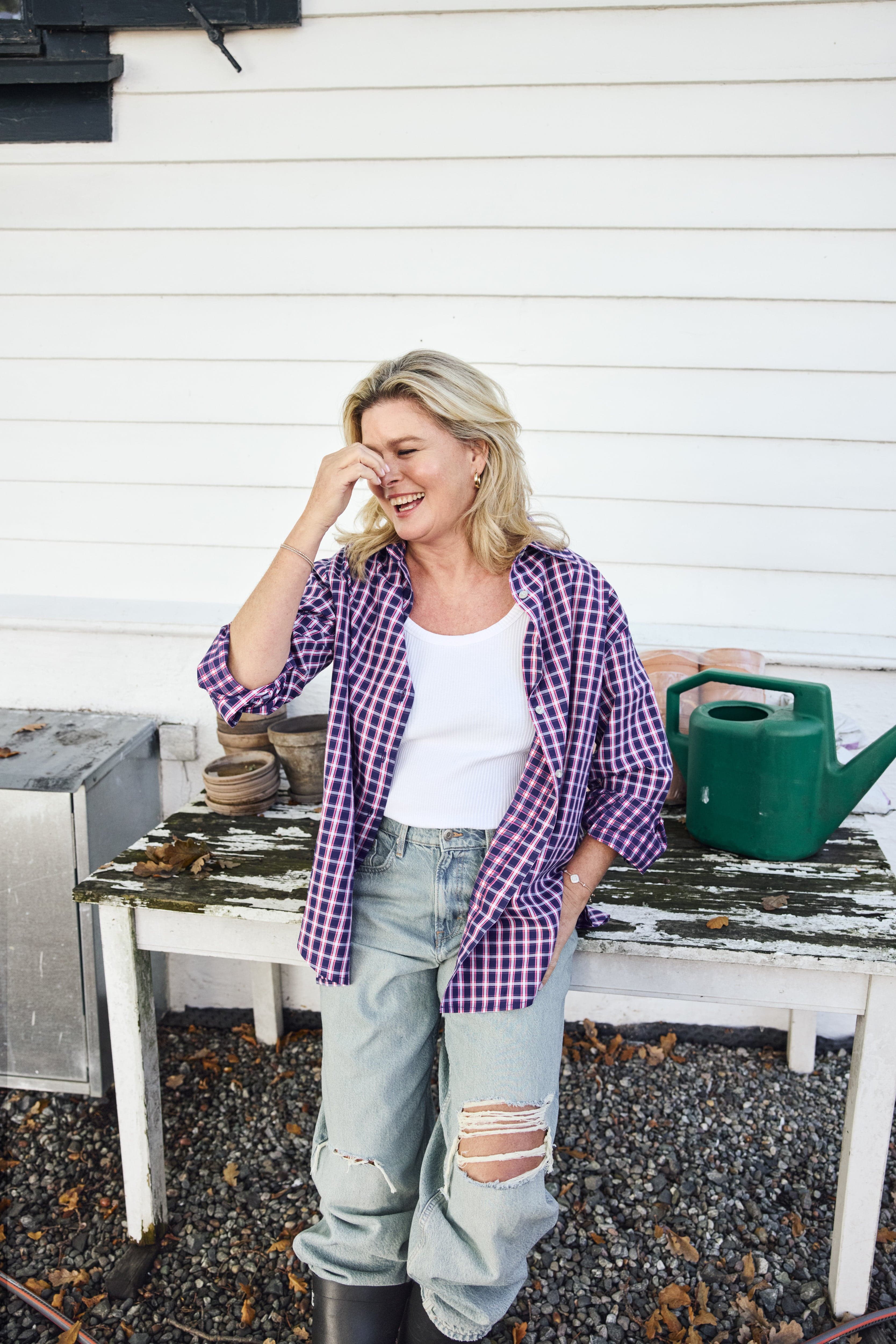 vendelawear.no Øland rutete skjorte - Midnattsblå