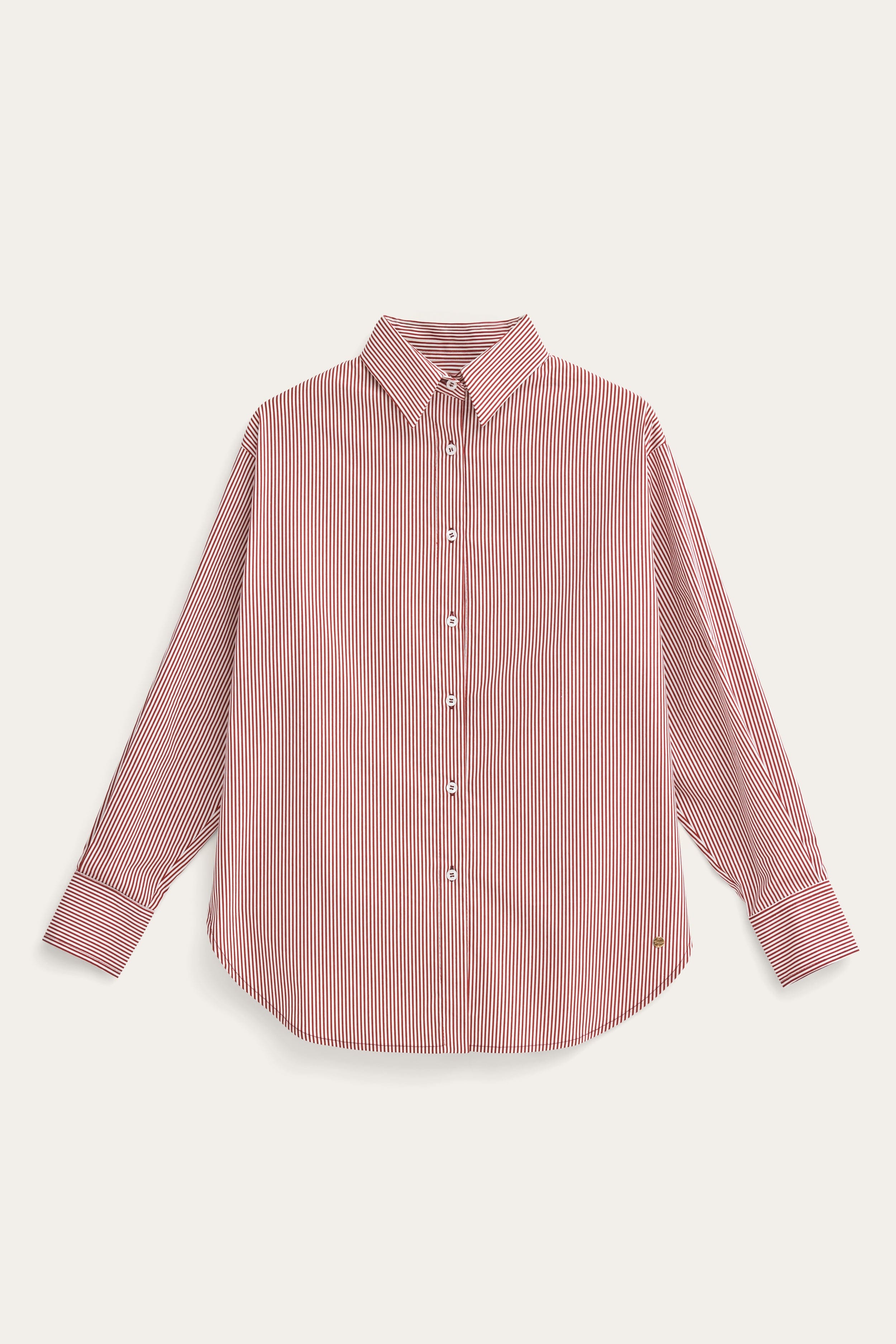 vendelawear.no Øland stripete skjorte - Cabernet