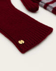 vendelawear.no OZ Burlington - Cashmere - Votter - Burgundy/Grey