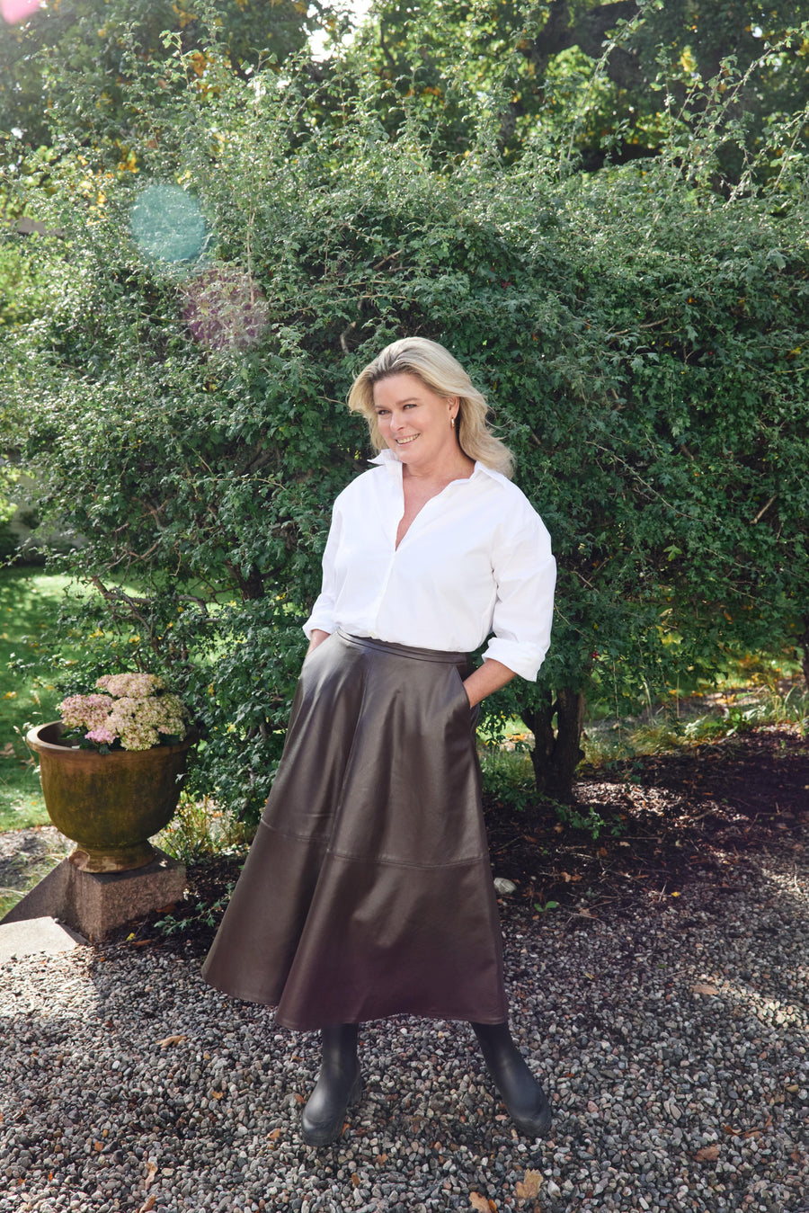 vendelawear.no Stockholm skinnskjørt - Trøffel