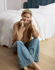 VendelaWear Paris High Neck Cashmere Sweater - Camel