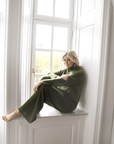 VendelaWear Paris High Neck Cashmere Sweater  - Olive Green