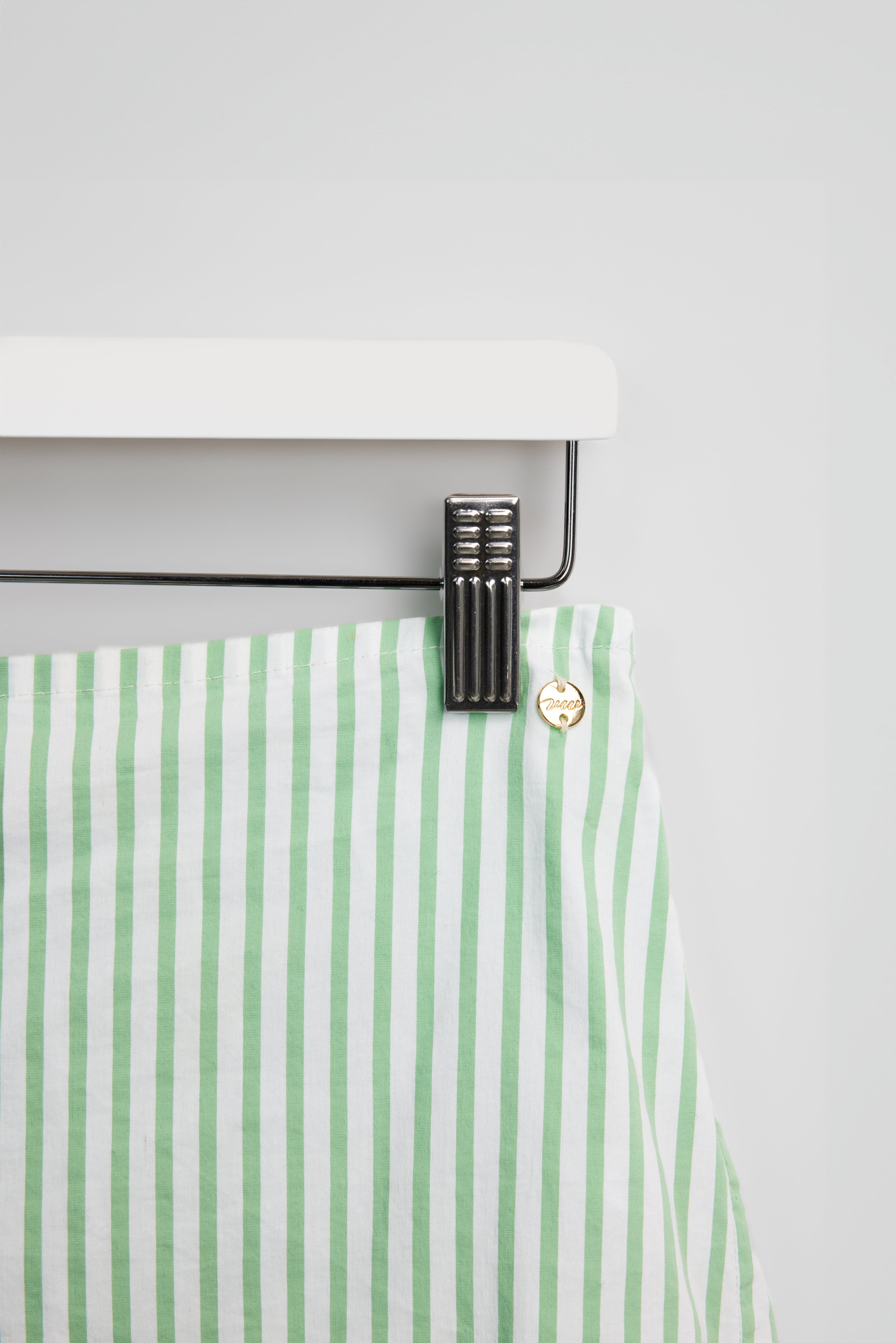 VendelaWear PJ-shorts PJ-Shorts - Justøya - Green Stripe