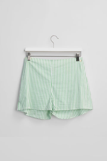 VendelaWear PJ-shorts PJ-Shorts - Justøya - Green Stripe