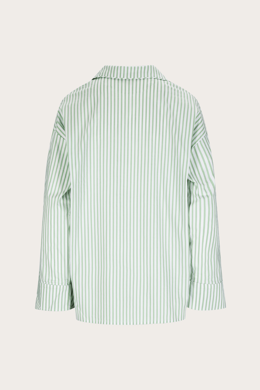 VendelaWear PJ-skjorte PJ-skjorte - Justøya - Green Stripe