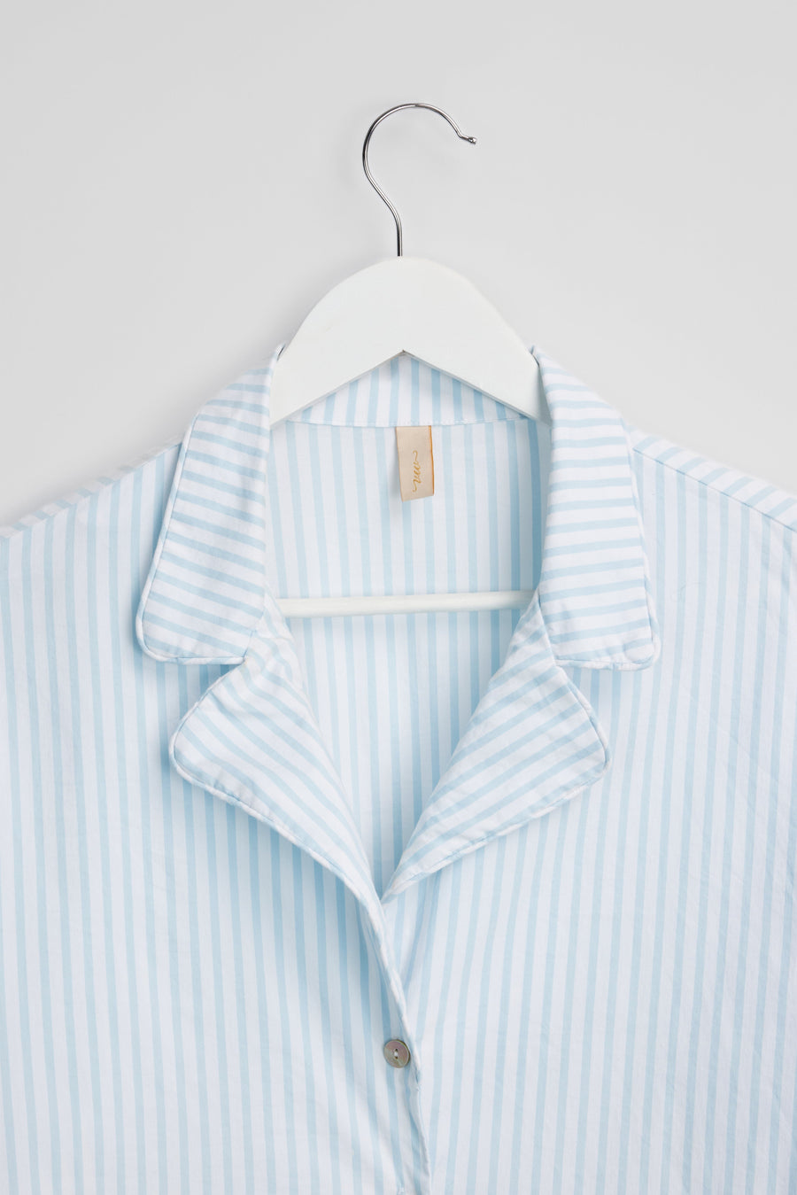 VendelaWear PJ-skjorte PJ-skjorte - Justøya - Light Blue Stripe