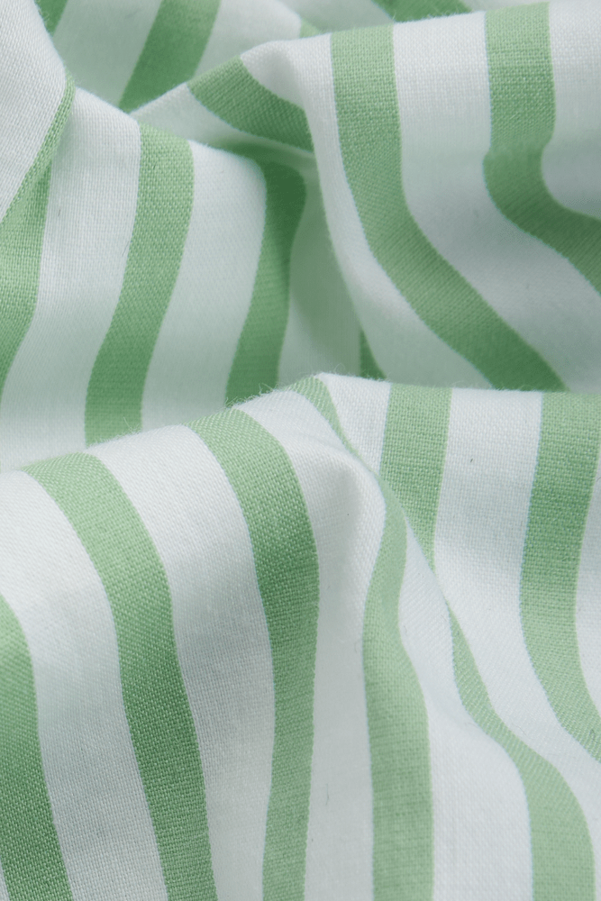 VendelaWear PJ-skjorte PJ-skjorte lang - Justøya - Green Stripe